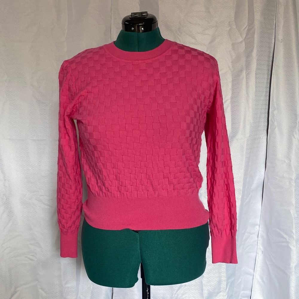 Pink Textured Women's Sweater
